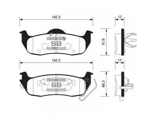 SANGSING SP1512 FREN BALATASI ARKA COMMANDER 05-