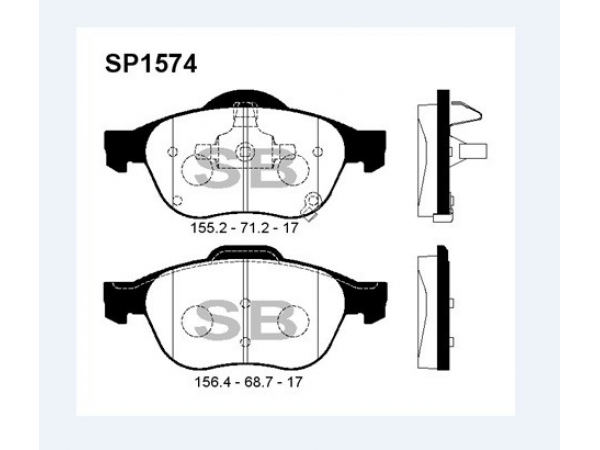 SANGSING SP1574 FREN BALATASI ÖN AVENSIS 97-