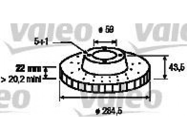 VALEO 186265 FREN DISKI ÖN DOBLO 10-