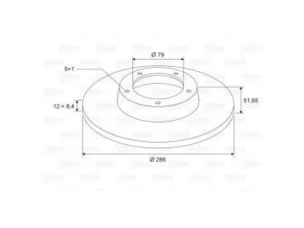 VALEO 186274 FREN DISKI ÖN BMW 3 E36  DÜZ 286mm