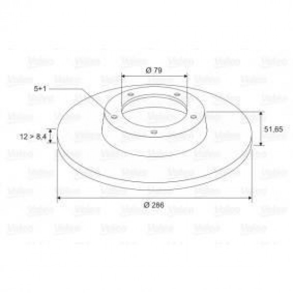 VALEO 186274 FREN DISKI ÖN BMW 3 E36  DÜZ 286mm