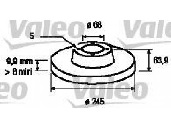 VALEO 186294 FREN DISKI ARKA A6 97-