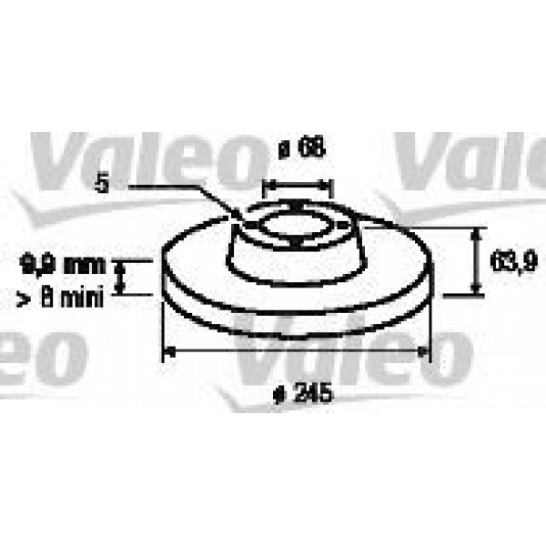 VALEO 186294 FREN DISKI ARKA A6 97-