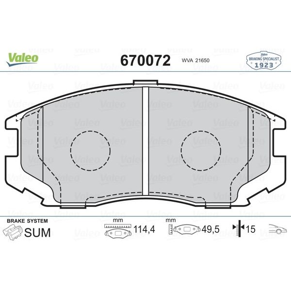 ÖN BALATA DAIHATSU TERIOS 97-;