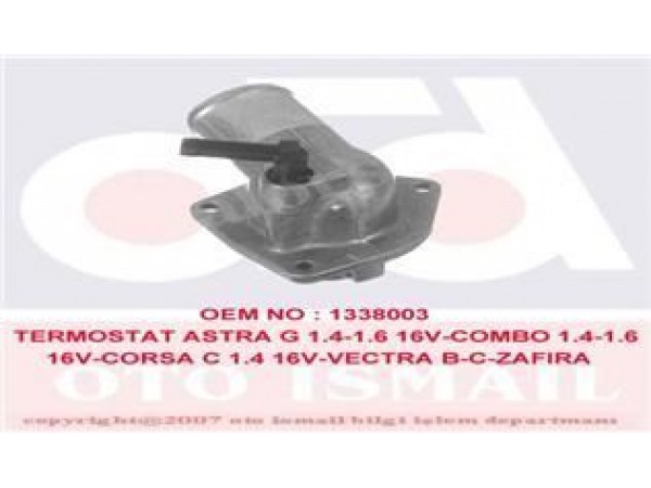 VERNET TH685692 TERMOSTAT(KOMPLE) ASTRA G-CORSA C-VECTRA B-C-MERIVA-ZAFIRA-1.4-1.6-1.4 16V-1.6 16V