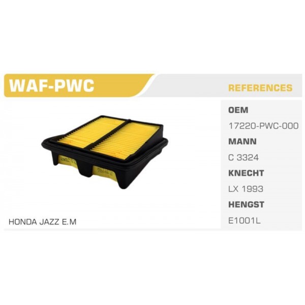 WINKEL WAF-PWC HAVA FILTRESI JAZZ 02-