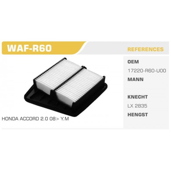 WINKEL WAF-R60 HAVA FİLTRESİ ACCORD 09-