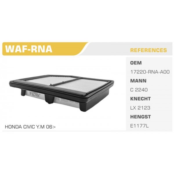 WINKEL WAF-RNA HAVA FİLTRESİ CIVIC 07-