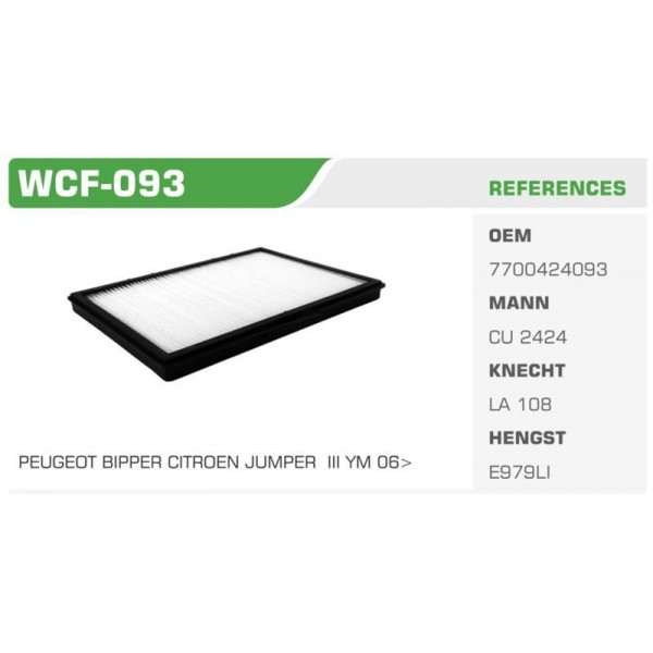 WINKEL WCF-93 POLEN FILTRESI MEGANE I 96-