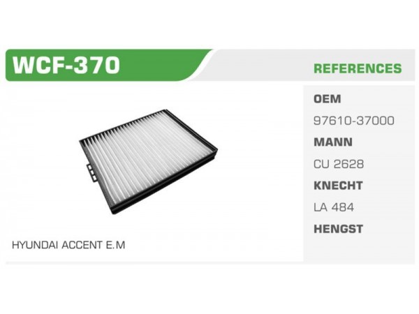 WINKEL WCF-370 POLEN FİLTRESİ ACCENT MILENYUM 00-