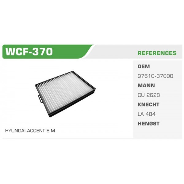 WINKEL WCF-370 POLEN FİLTRESİ ACCENT MILENYUM 00-