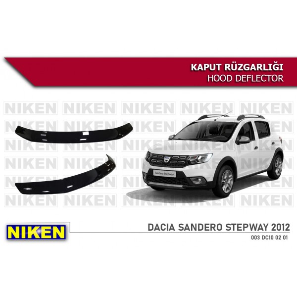  DACIA SANDERO STEPWAY 2012- KAPUT RÜZGARLIĞI ECO