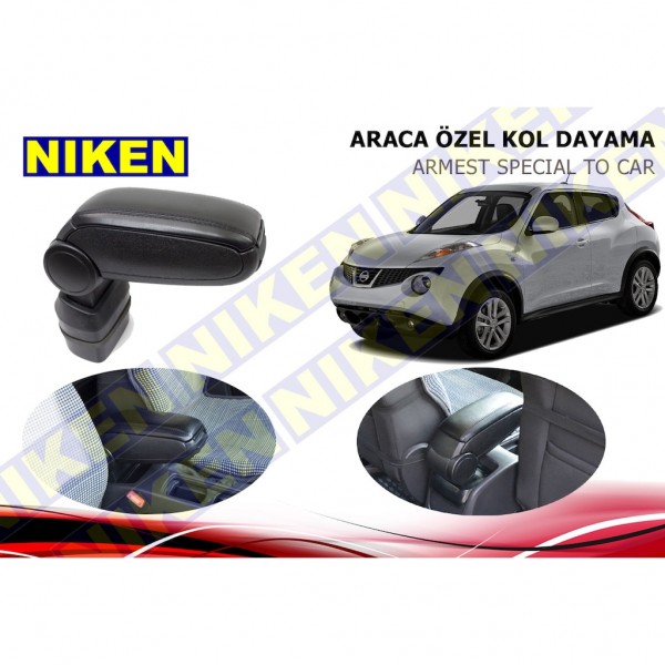  NISSAN JUKE 2010 - ARACA ÖZEL KOL DAYAMA SİYAH Araca Özel Kolçak