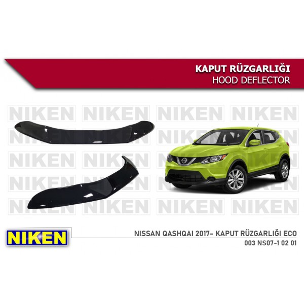  NISSAN QASHQAI 2017- KAPUT RÜZGARLIĞI ECO