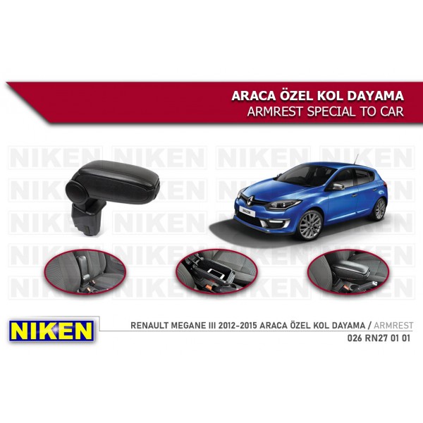  RENAULT MEGANE III 2012-2015 ARACA ÖZEL KOL DAYAMA KOLÇAK