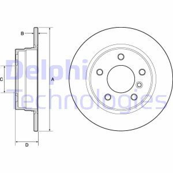 FREN DISKI TK BMW 316 318 320 323 325 328 04/91-; ARKA