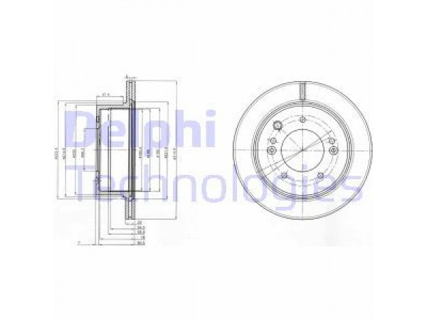 FREN DİSKİ ARKA 5D 315mm SORENTO 02-;