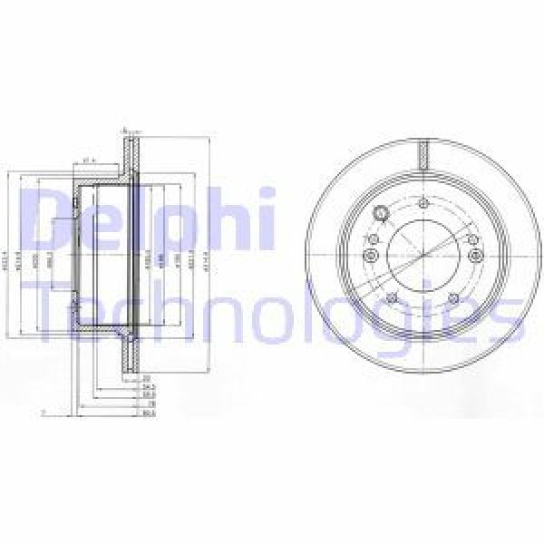 FREN DİSKİ ARKA 5D 315mm SORENTO 02-;