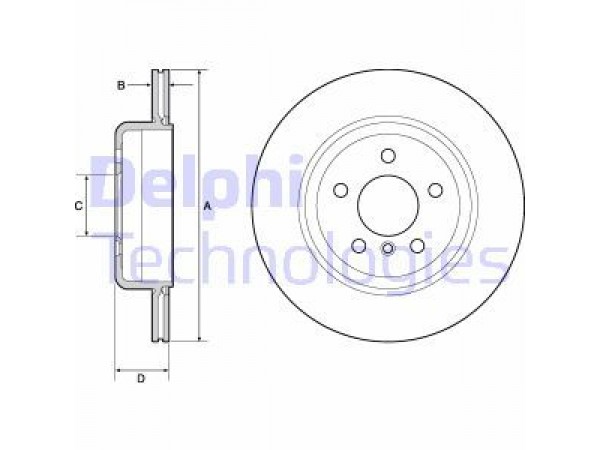 FREN DISKI ARKA BMW 5 F10 F11 10-;