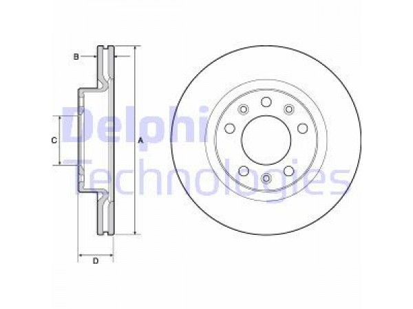 FREN DISKI TK ON BOYALI PEUGEOT 308 II 07/13-; 266MM 22 THICKNESS