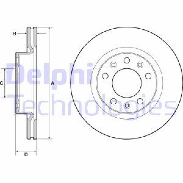 FREN DISKI TK ON BOYALI PEUGEOT 308 II 07/13-; 266MM 22 THICKNESS