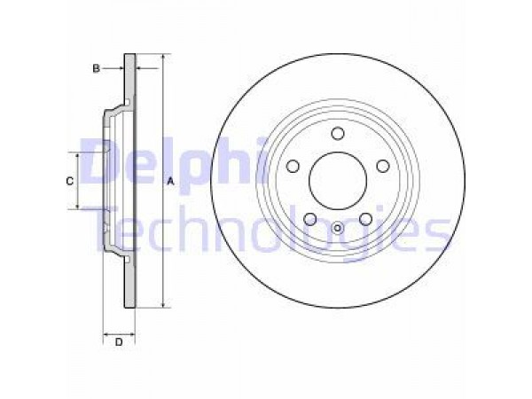 FREN DİSKİ ARKA ÇİFTLİ PAKET BOYALI 5D 300 mm A4 A5 15-;