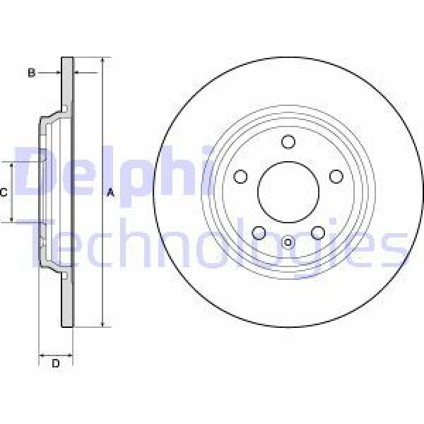 FREN DİSKİ ARKA ÇİFTLİ PAKET BOYALI 5D 300 mm A4 A5 15-;