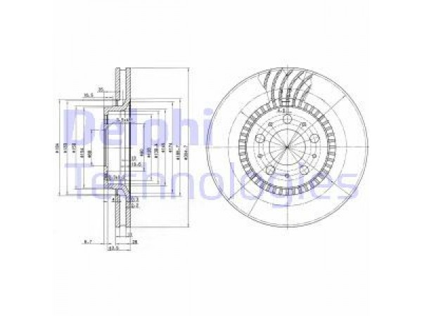 FREN DISKI ÖN TEKLI PAKET S60. S70 S80. V70. XC70 01 97-;