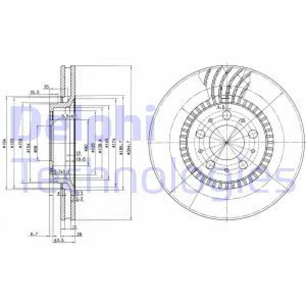 FREN DISKI ÖN TEKLI PAKET S60. S70 S80. V70. XC70 01 97-;